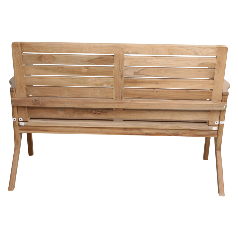 Raw Materials-collectie Odin teakhouten tuinbank