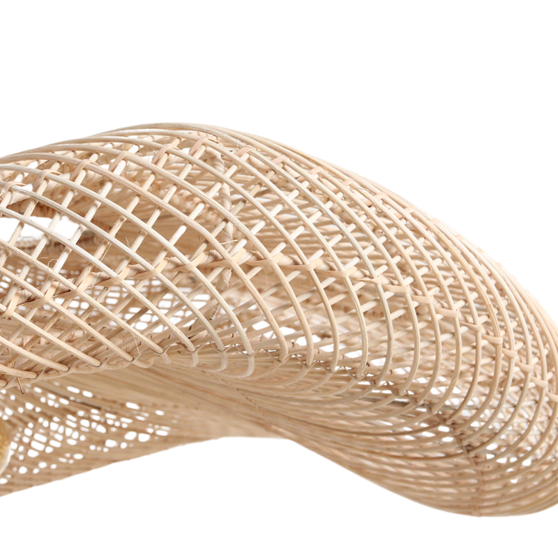 Raw Materials-collectie Wave  rotan hanglamp XL - Ø90x22 cm