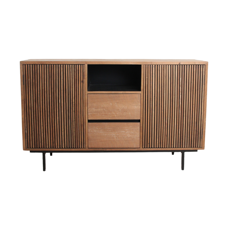 Raw Materials-collectie Rhythm teakhouten dressoir - 140x45x85 cm