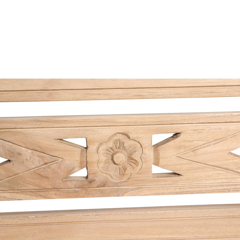 Raw Materials-collectie Boho teakhouten tuinbank