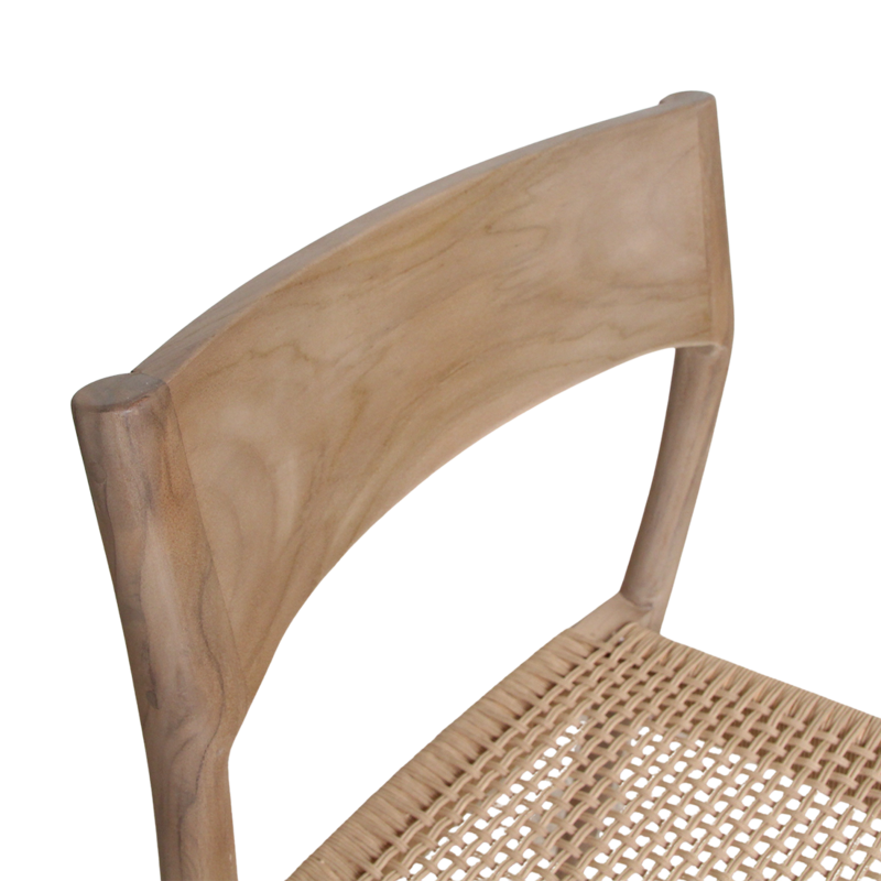 Raw Materials-collectie Freya licht teakhouten tuinstoel - Naturel (set of 2)