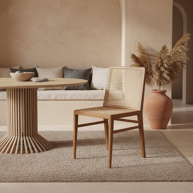 Raw Materials-collectie Nova teakhouten eetkamerstoel - naturel (set of 2)