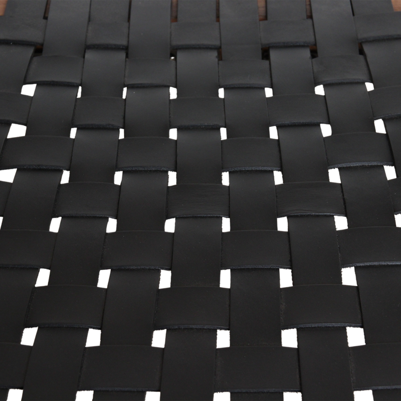 Raw Materials-collectie Freya teak eetkamerstoel met armleuning - Zwart (set of 2)