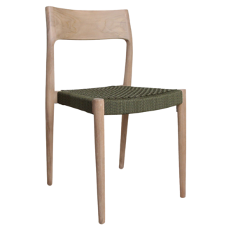 Raw Materials Freya licht teakhouten tuinstoel - Groen (set of 2)