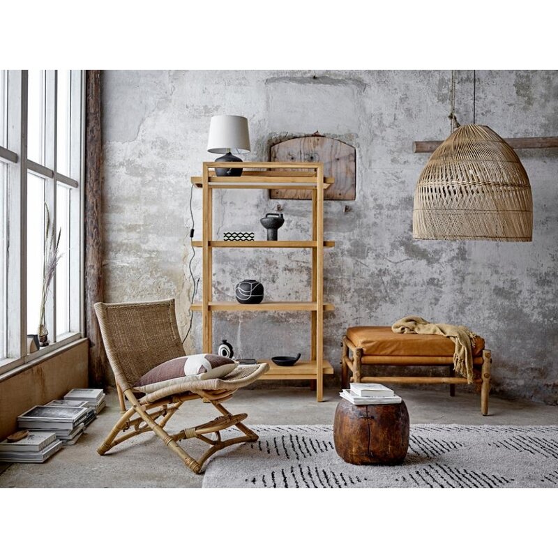 Bloomingville-collectie Tafellamp Matheo Table lamp zwart - terracotta