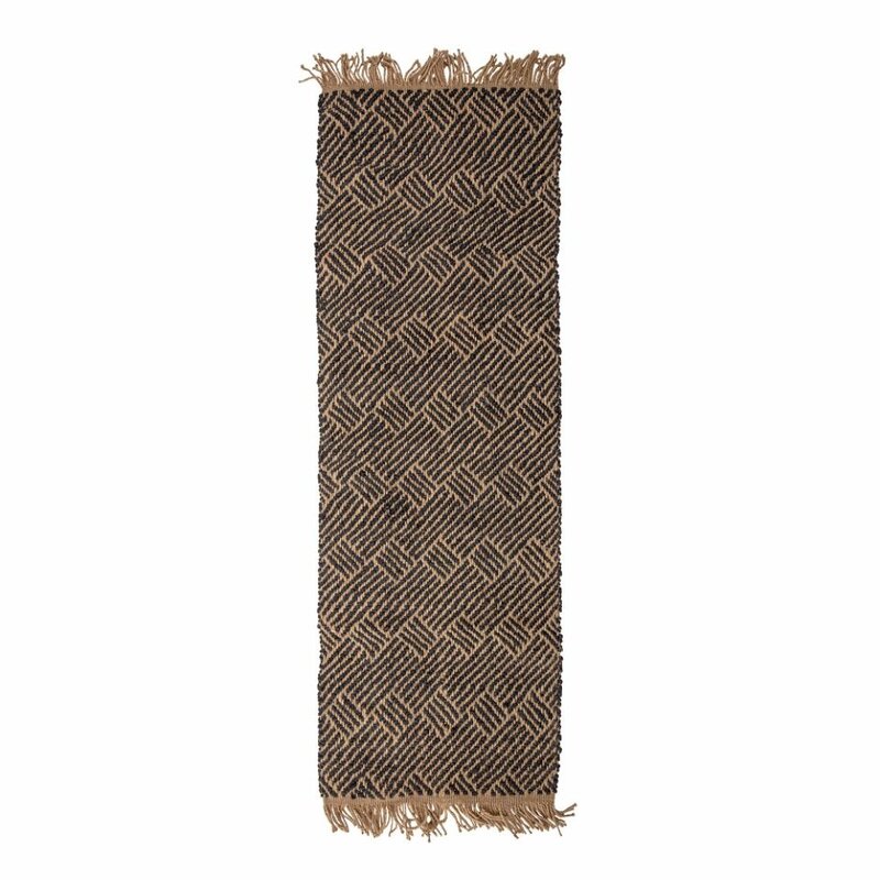 Bloomingville-collectie Aby Rug, Black, Jute