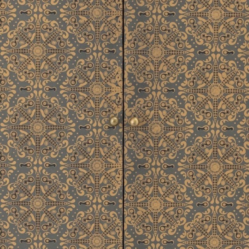 Bloomingville-collectie Mango houten kast Lynne zwart