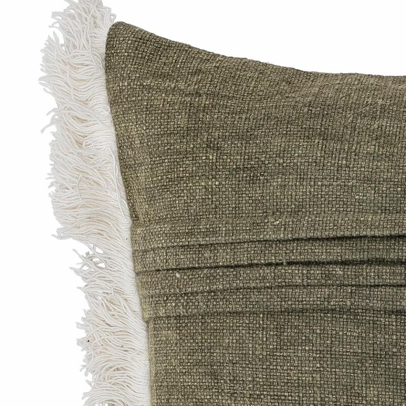 Bloomingville-collectie He Cushion, Green, Cotton