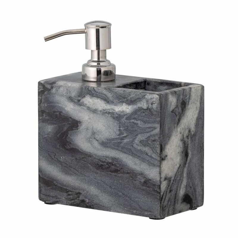 Bloomingville-collectie Maia Soap Dispenser, Grey, Marble