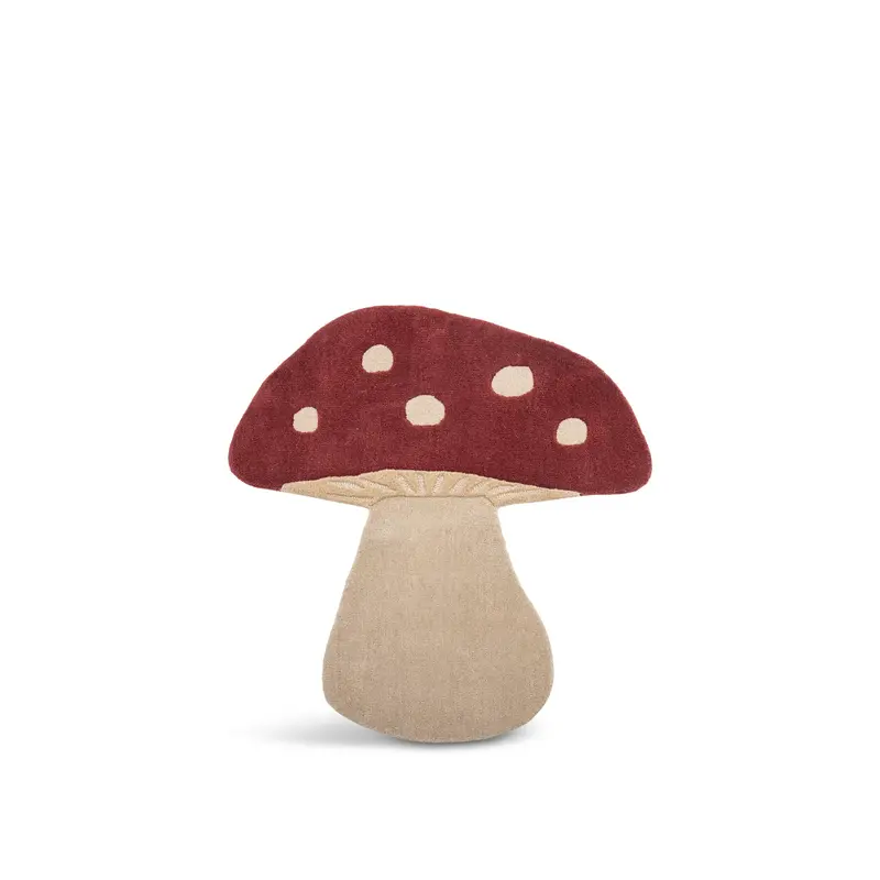 Bloomingville-collectie Mushroom Rug  Red  Wool