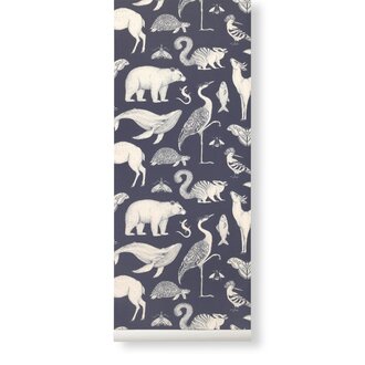 ferm LIVING Katie Scott behang  Animal Blue