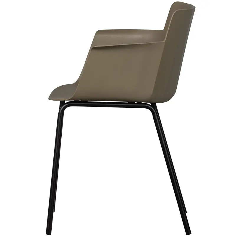 WOOOD-collectie Foppe Eetkamerstoel Outdoor PP / Metaal - Jungle