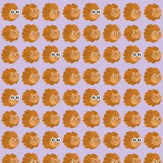 Meet Me at the Wall Kinderbehang Lion head - Lilac - Aniek Bartels
