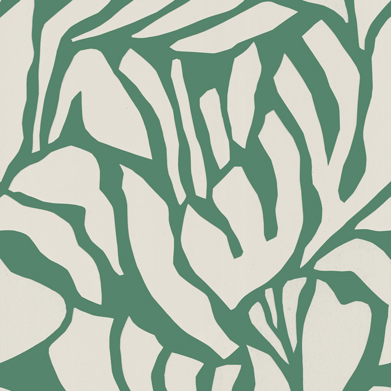 Meet Me at the Wall-collectie Behang  Flow Grean 2 - Sabine van Vessem