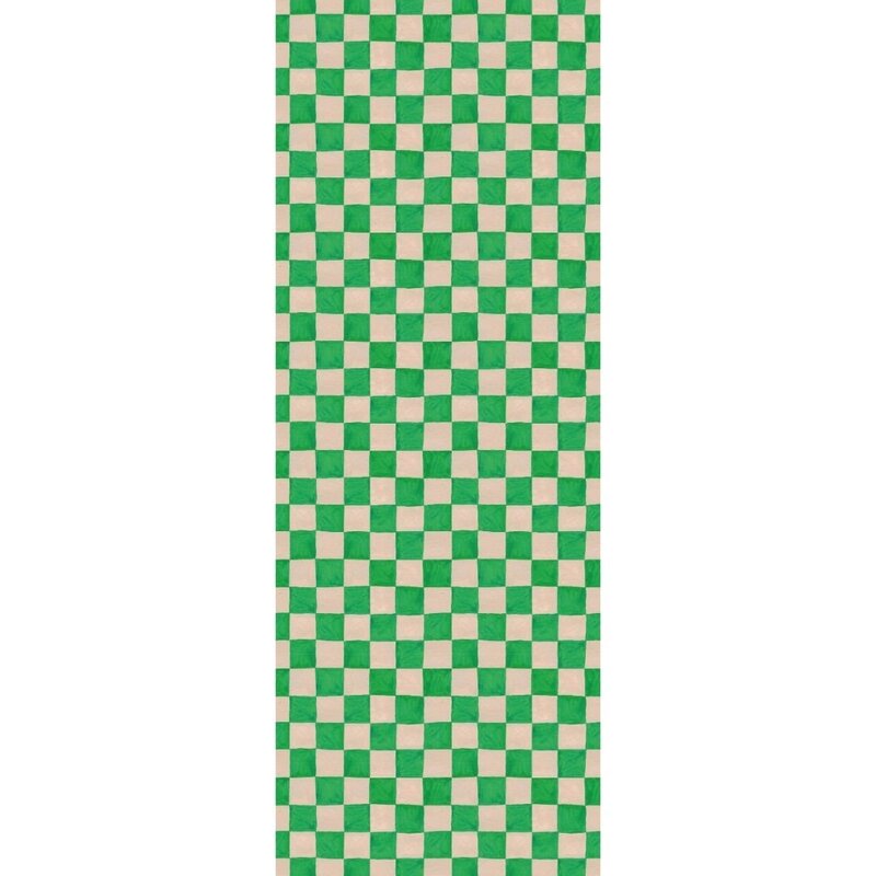 Meet Me at the Wall-collectie Kinderbehang Square blocks green - Aniek Bartels