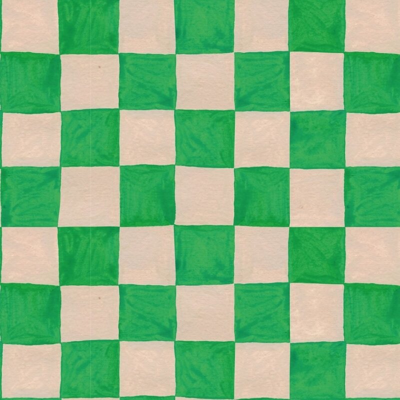 Meet Me at the Wall-collectie Kinderbehang Square blocks green - Aniek Bartels