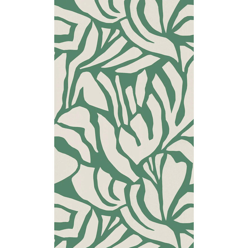 Meet Me at the Wall-collectie Behang  Flow Grean 2 - Sabine van Vessem