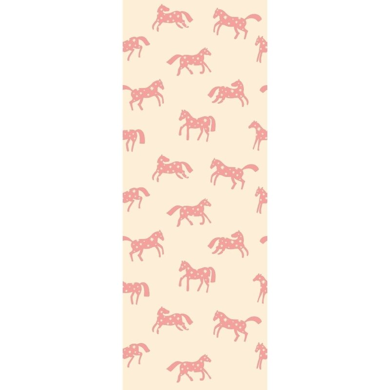 Meet Me at the Wall-collectie Behang Magic Horses - Creme - Joelle Wehkamp