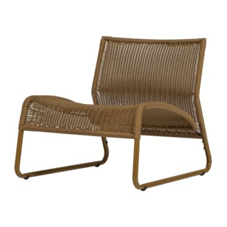 WOOOD West Tuin Loungestoel Honinggeel