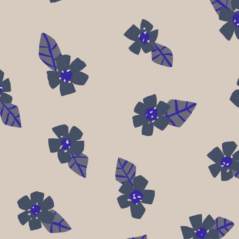 Meet Me at the Wall-collectie Behang  Poppy Flowers Soft Green - Natural Noord