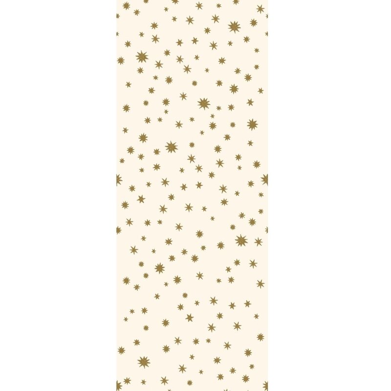 Meet Me at the Wall-collectie Kinderbehang Starry Night - Creme & Kaki - Joelle Wehkamp