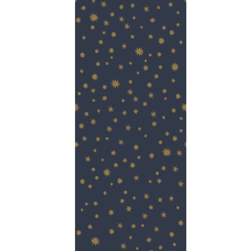 Meet Me at the Wall-collectie Kinderbehang Starry Night - Blue - Joelle Wehkamp