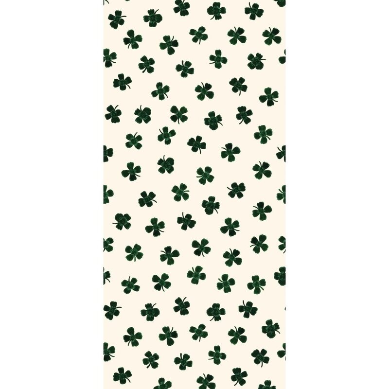 Meet Me at the Wall-collectie Behang Meet me at the Wall - Lucky Clover - Green - Joëlle Wehkamp