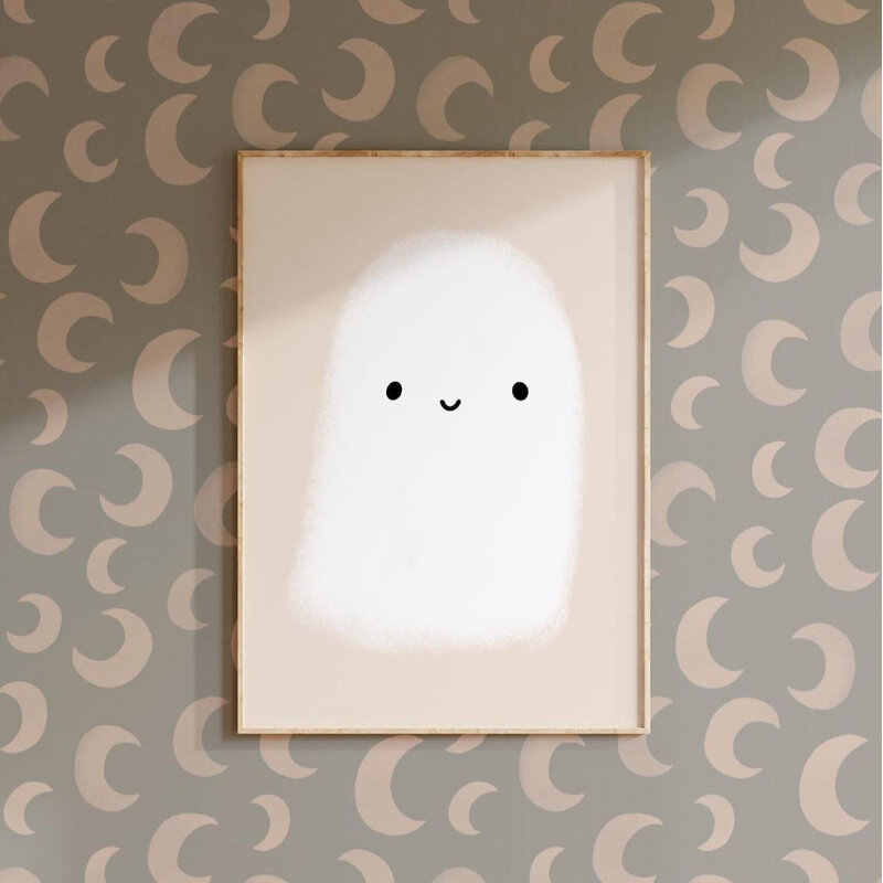 Meet Me at the Wall-collectie Behang Meet Me at the Wall - Moon Cloud - Aniek Bartels