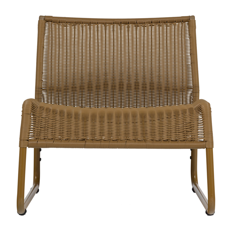 WOOOD-collectie West Garden Lounge Chair Honey Yellow