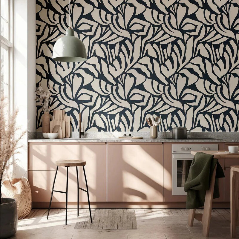 Meet Me at the Wall-collectie Behang  Flow Dark - Sabine van Vessem