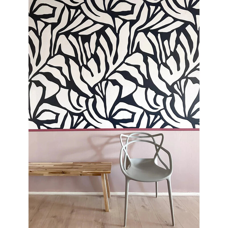 Meet Me at the Wall-collectie Behang Meet Me at the Wall -  Flow Dark - Sabine van Vessem