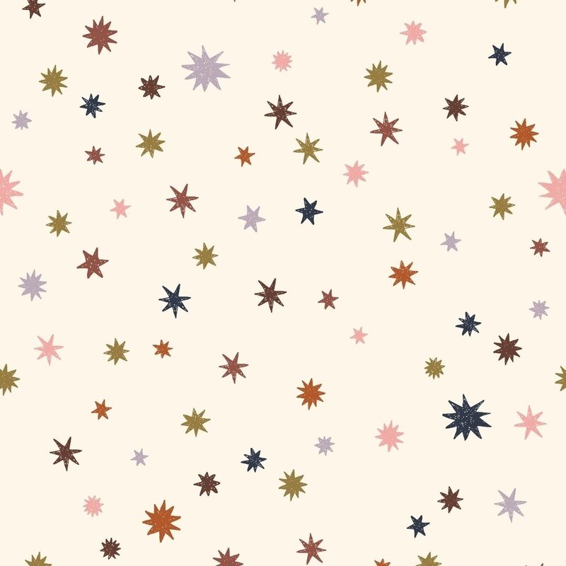 Meet Me at the Wall-collectie Kinderbehang Meet me at the Wall - Starry Night - Multicolor - Joëlle Wehkamp