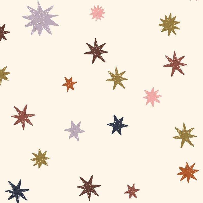 Meet Me at the Wall-collectie Kinderbehang Meet me at the Wall - Starry Night - Multicolor - Joëlle Wehkamp