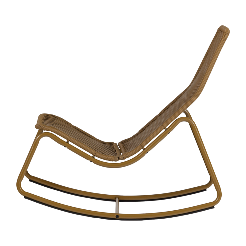 WOOOD-collectie Tom Tuin Schommelstoel Honinggeel