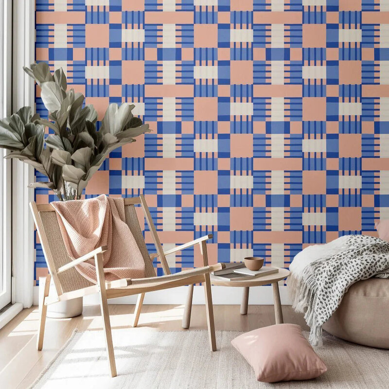 Meet Me at the Wall-collectie Behang  Blocks Blink - Sabine van Vessem