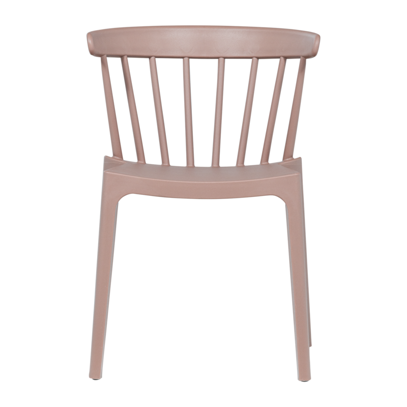 WOOOD-collectie Bliss Garden Chair with Spindles Plastic Salmon Pink (Set of 2)