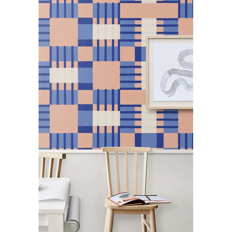 Meet Me at the Wall-collectie Behang  Blocks Blink - Sabine van Vessem