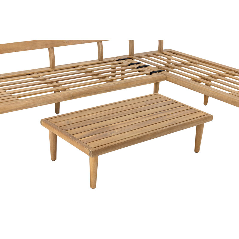 Bloomingville-collectie Cesano Loungeset Naturel FSC®100% Acacia