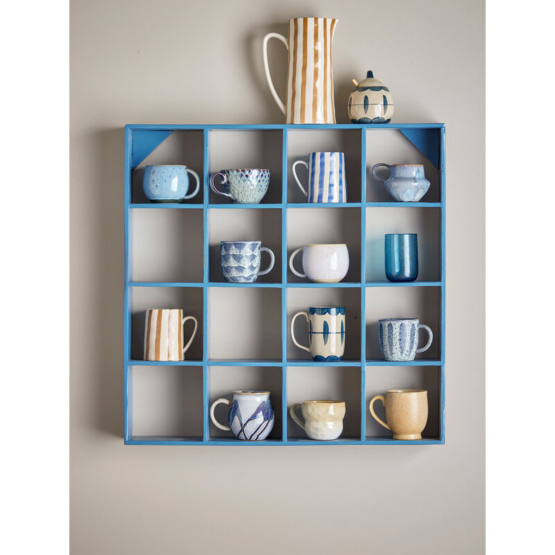 Bloomingville-collectie Bekka Shelf, Blue, Reclaimed Wood