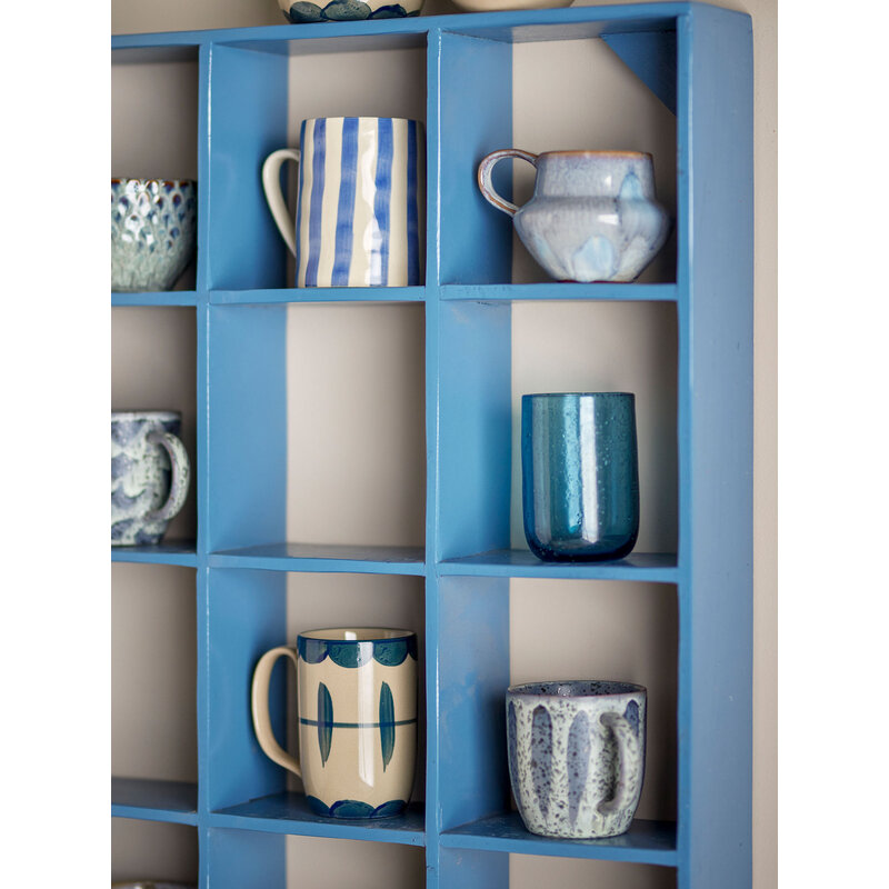 Bloomingville-collectie Bekka plank blauw gerecycled hout