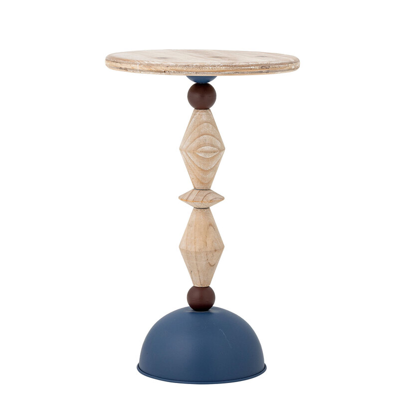 Bloomingville-collectie Mannelli bijzettafel blauw vurenhout