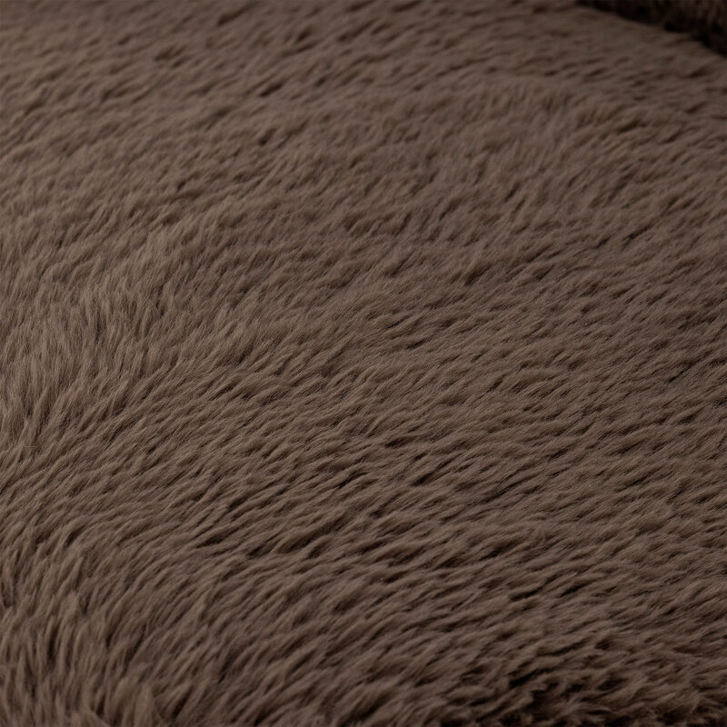 Bloomingville-collectie Camino loungestoel bruin FSC®100% rubberhout