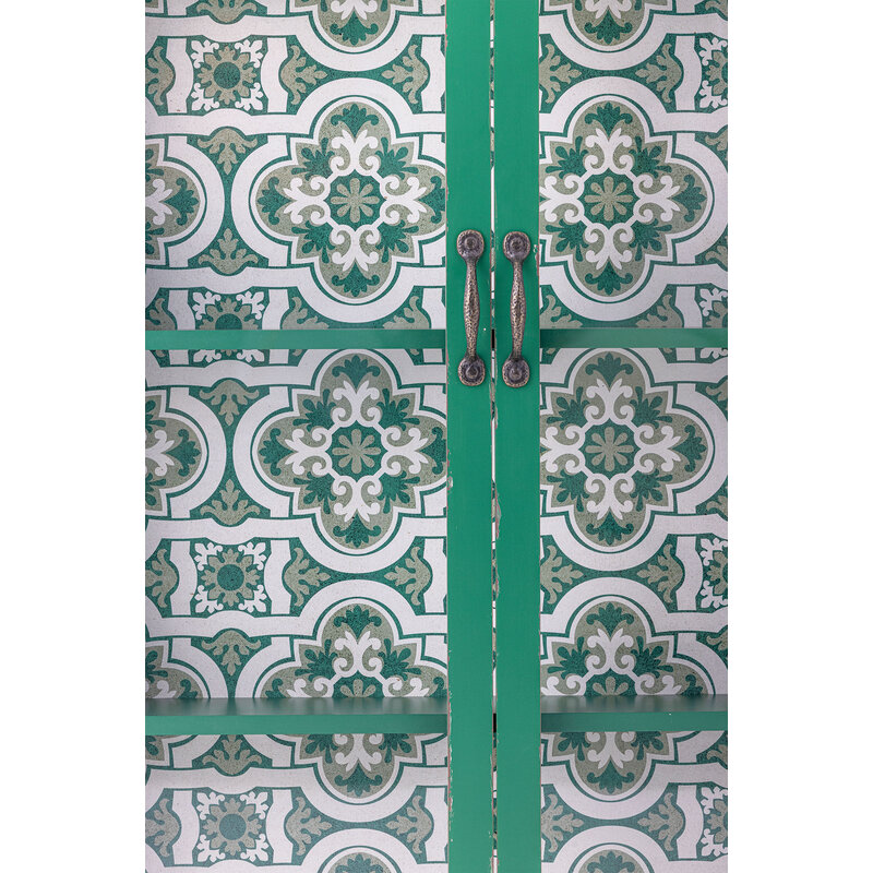 Bloomingville-collectie Hazem kast groen vurenhout