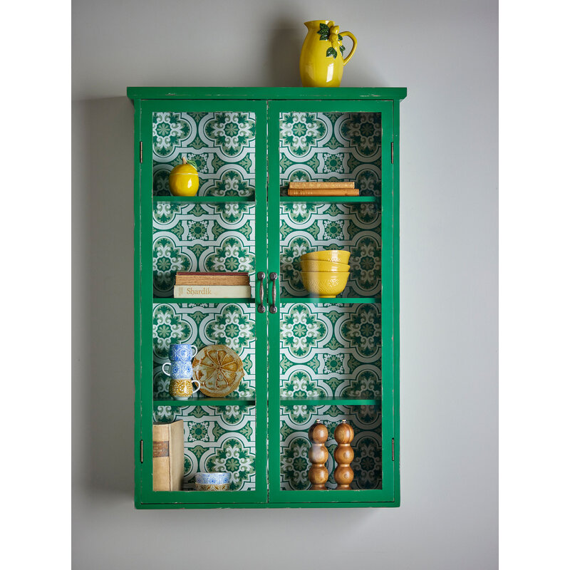 Bloomingville-collectie Hazem kast groen vurenhout