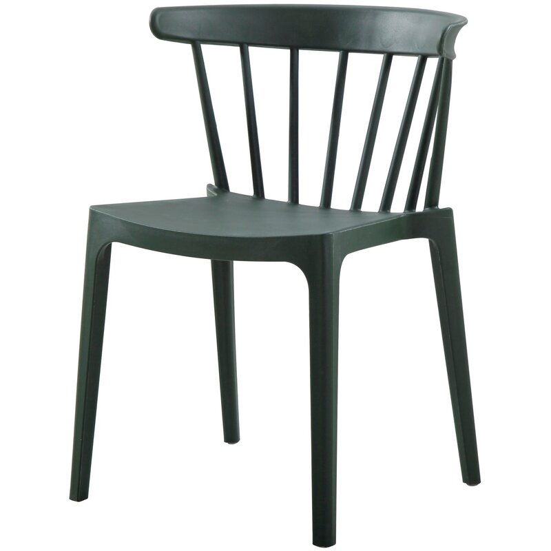 WOOOD-collectie Bliss Tuinstoel Met Spijlen Kunststof Army Groen (Set Of 2)