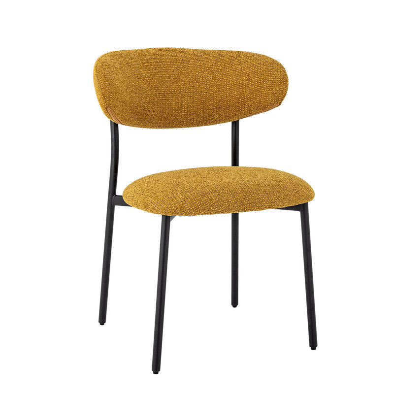 Bloomingville-collectie Manal eetkamerstoel geel FSC®100% multiplex