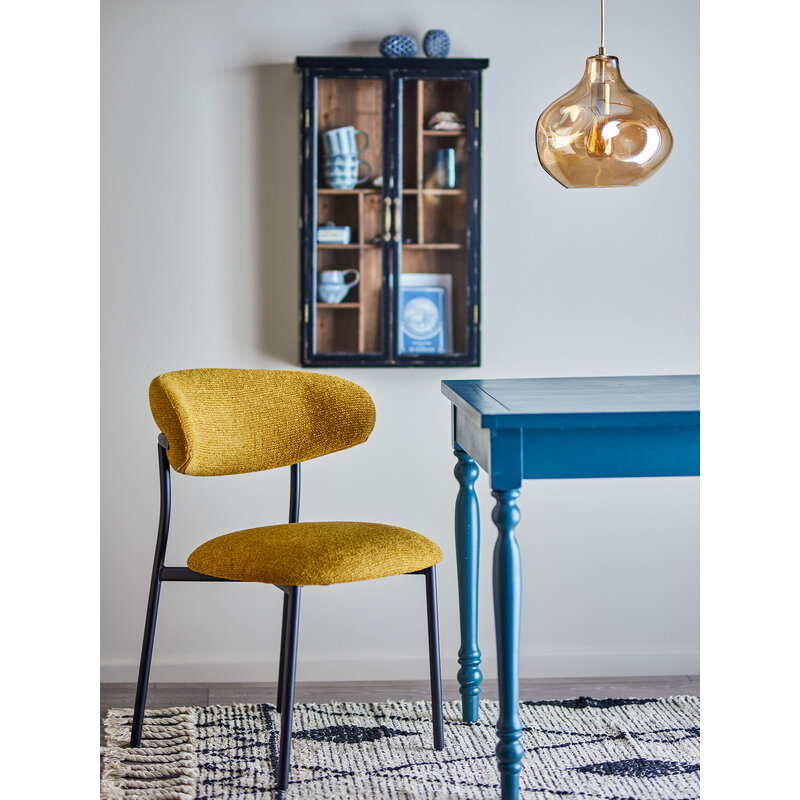 Bloomingville-collectie Manal eetkamerstoel geel FSC®100% multiplex