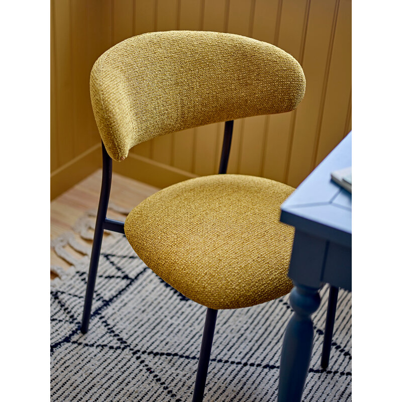 Bloomingville-collectie Manal eetkamerstoel geel FSC®100% multiplex