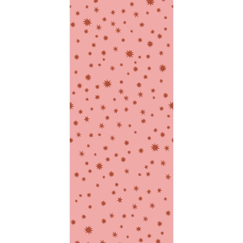 Meet Me at the Wall-collectie Kinderbehang Starry Night - Pink - Joelle Wehkamp