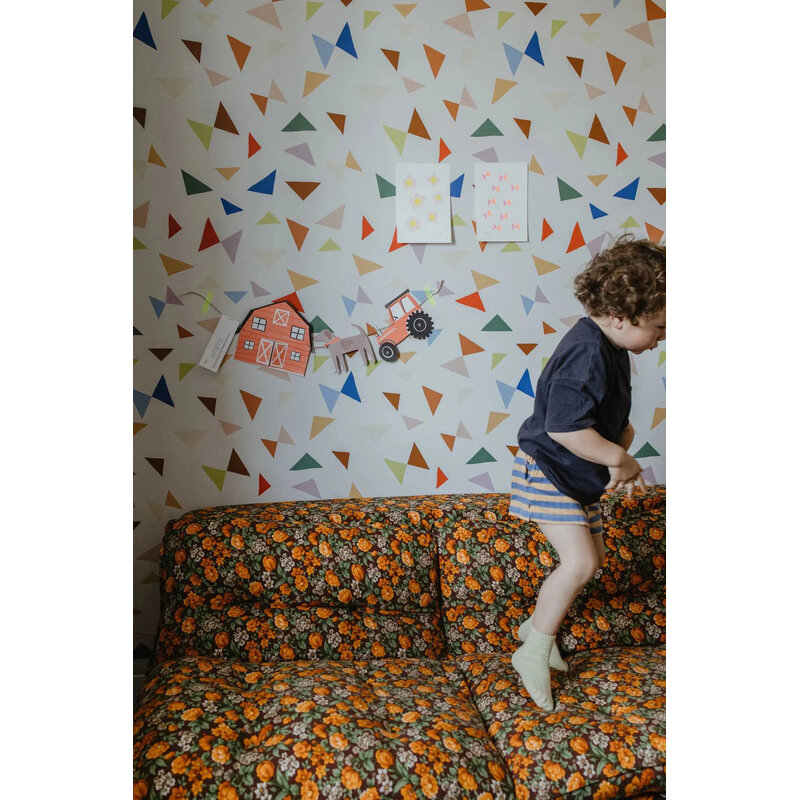 Meet Me at the Wall-collectie Behang Circus Rock Multicolor - Carolien Baudoin